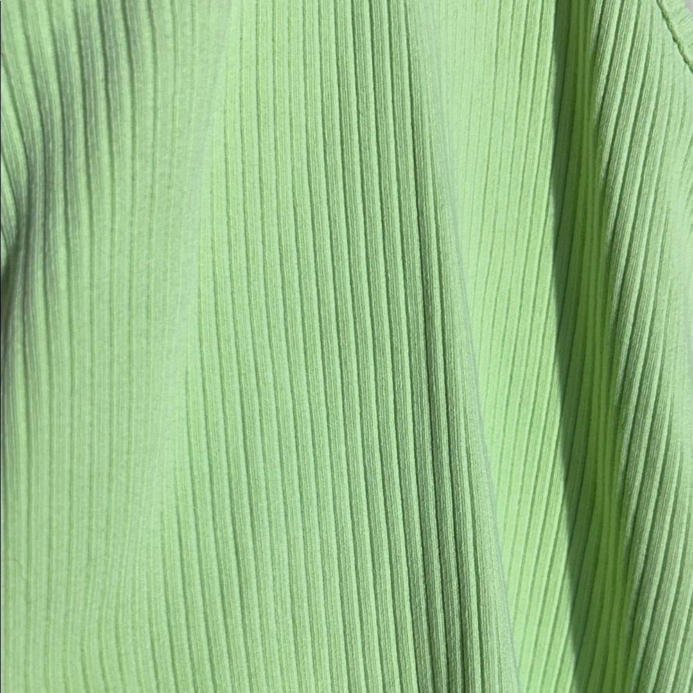 Agolde Light Green Ribbed Top - Picture 3 of 3